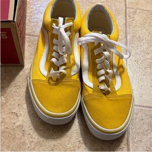 Vans Yellow and White Sneakers